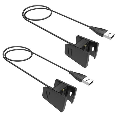EEEKit 2 PCS USB Charger Charging Cable Cord For Fitbit Charge HR Bracelet (Best App For Fitbit Charge)