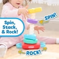 thumbnail image 4 of Playskool Spin 'N Rock Stacker - Baby Learning Toy for Sorting & Spinning Fun  for Toddlers, 4 of 10