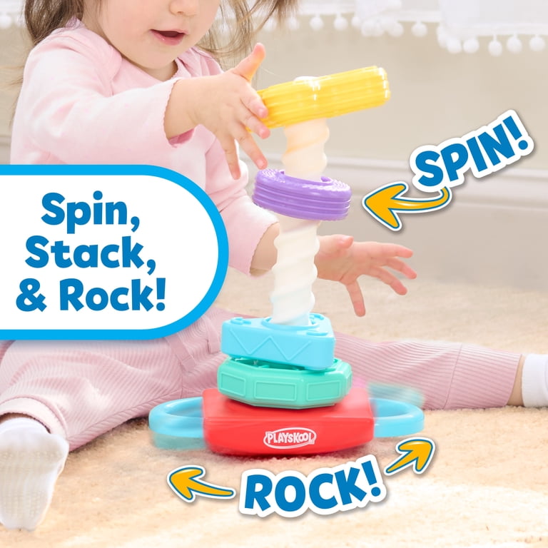 Playskool Spin 'N Rock Stacker Baby Toy photo 3