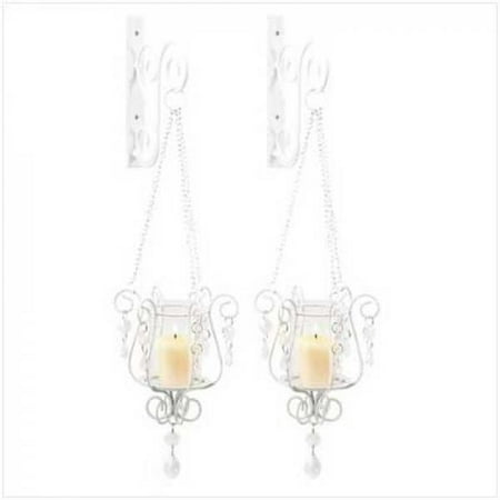 Votive Wall Koehler Christmas Holiday Home Decor Bedazzling Pendant Votive Candles Glass Wall Sconces ()