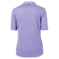 thumbnail image 3 of Women's Cutter & Buck  Lavender New York Yankees Virtue Eco Pique Recycled Half-Sleeve Polo, 3 of 3