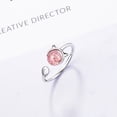 thumbnail image 4 of Mujeres Anillo de Moda Abierta Anillos Ajustable Cristal Lindo Gato Anillos para Ella, 4 of 5