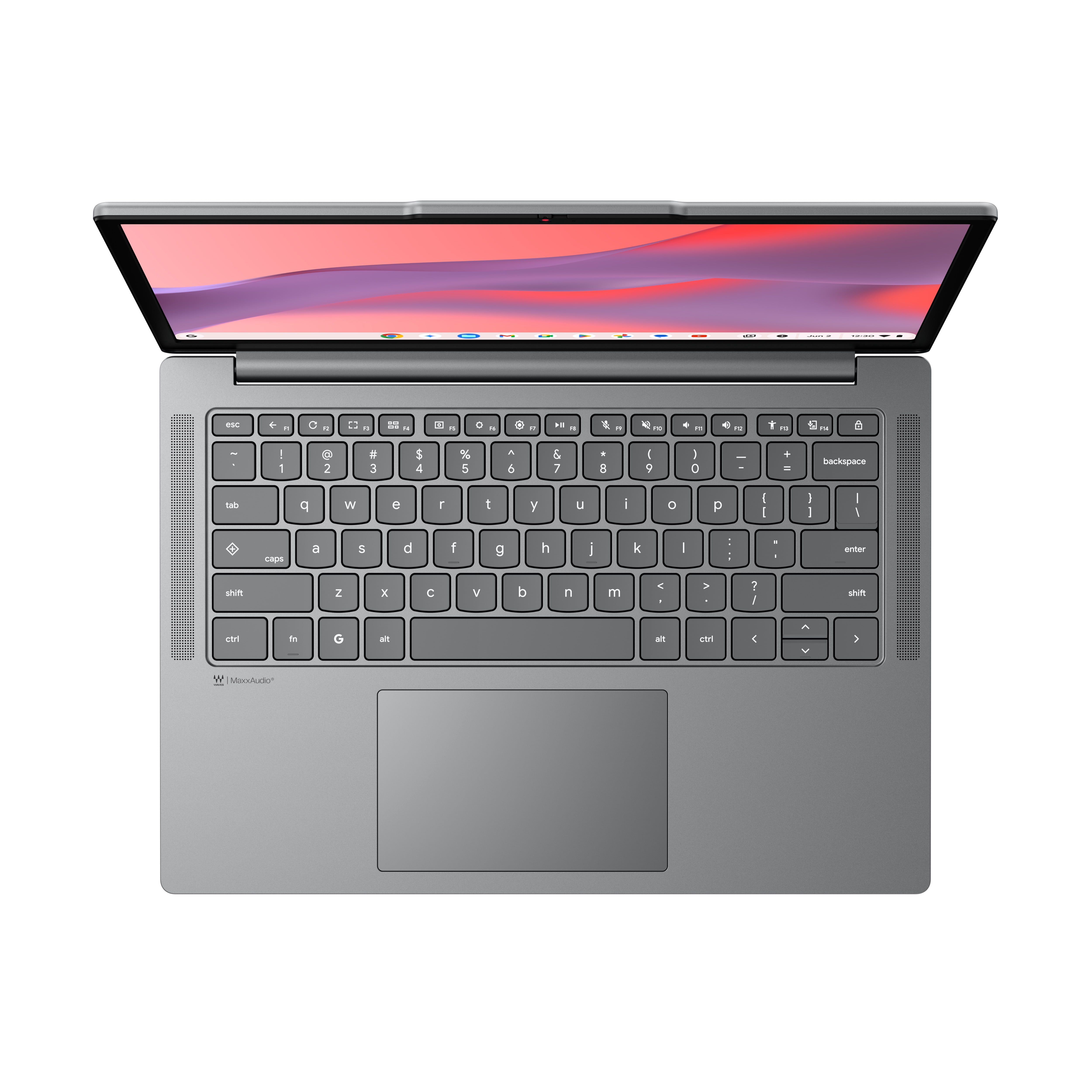 Lenovo Chromebook m 14" Laptop, MediaTek Kompanio 540, 4GB RAM, 128GB SSD, Luna Grey