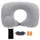 thumbnail image 2 of Almohada en forma de u, cojín inflable suave para reposacabeza para uso en viajes, 2 of 7