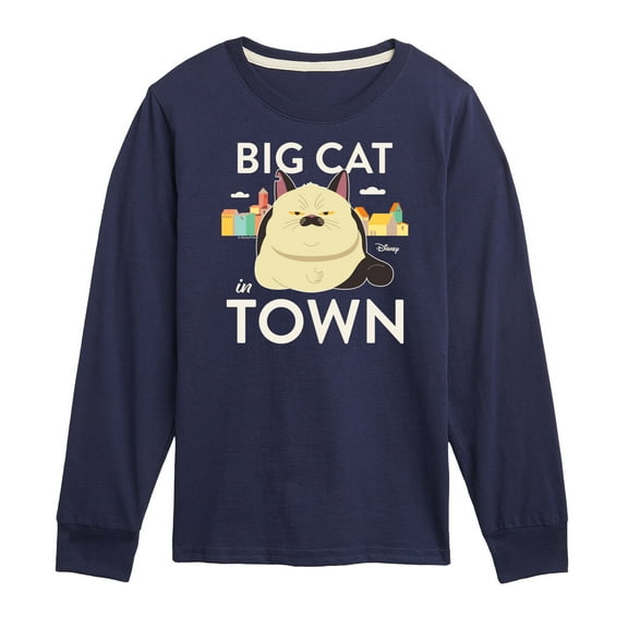 Luca - Big Cat In Town  - Toddler And Youth Long Sleeve Graphic T-Shirt