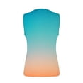 thumbnail image 5 of Wycnly Tank Top for Women Gradient Summer V-Neck Sleeveless T Shirts Loose Fashion Tie-Knotted Strap Vest Blouses Blue l Under $5, 5 of 7