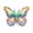 D, variant on Ohmyroo Metal Butterfly Wall Decoration Colorful Gradient 3D Sculpture For Garden Fence Balcony Interior Decor