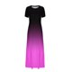 thumbnail image 2 of Vestido Corto de Verano de la Moda de las Mujeres Impreso de Manga Corta Cuello Redondo Tobillo de Longitud Vestido Casual, 2 of 4