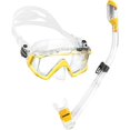 thumbnail image 1 of Cressi Panoramic Wide View Mask with Dry Snorkel Set, Clear Yellow, 1 of 4