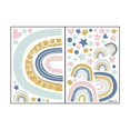 thumbnail image 7 of Boho Pink Rainbow Wall Art Stickers Girls Bedroom Playroom Decals Decor Peel and Stick Nursery Removable Baby Room Party Decorations Gift(30X43CM, 2Pcs), 7 of 7