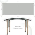 thumbnail image 2 of 17x6.8 Ft Universal Pergola Replacement Canopy, Outdoor Canopy Shade Cover(Cover Only) (Gray), 2 of 14