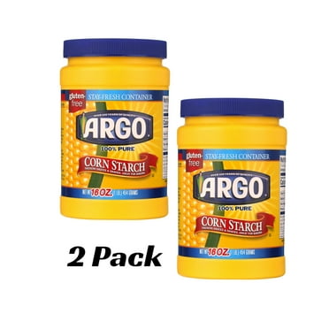 (2 pack) Argo 100% Gluten-Free Corn Starch Thickener, 16 oz