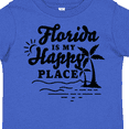 thumbnail image 4 of Inktastic Florida is My Happy Place with Palm Trees Boys or Girls Toddler T-Shirt, 4 of 5