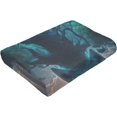 thumbnail image 6 of Mystic Wolf Tree Gold Eyes Fantasy Fleece Blanket Throw Lightweight Blanket Super Soft Cozy Bed Warm Blanket for Living Room/Bedroom All Season,Gift,80"x60", 6 of 6