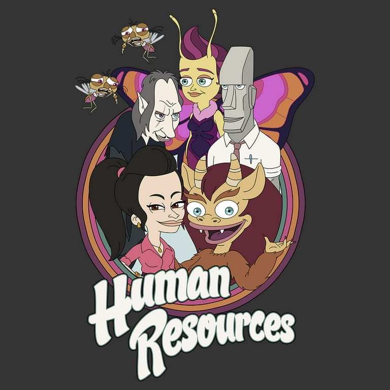 Men's Human Resources Favorite Monsters & Becca Character Collage Graphic  Tee Charcoal Heather Medium - Walmart.com