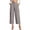 Khaki, variant on Women's High Waisted Cargo Pants Solid Color Loose With Pockets Casual Work Culotte Pants