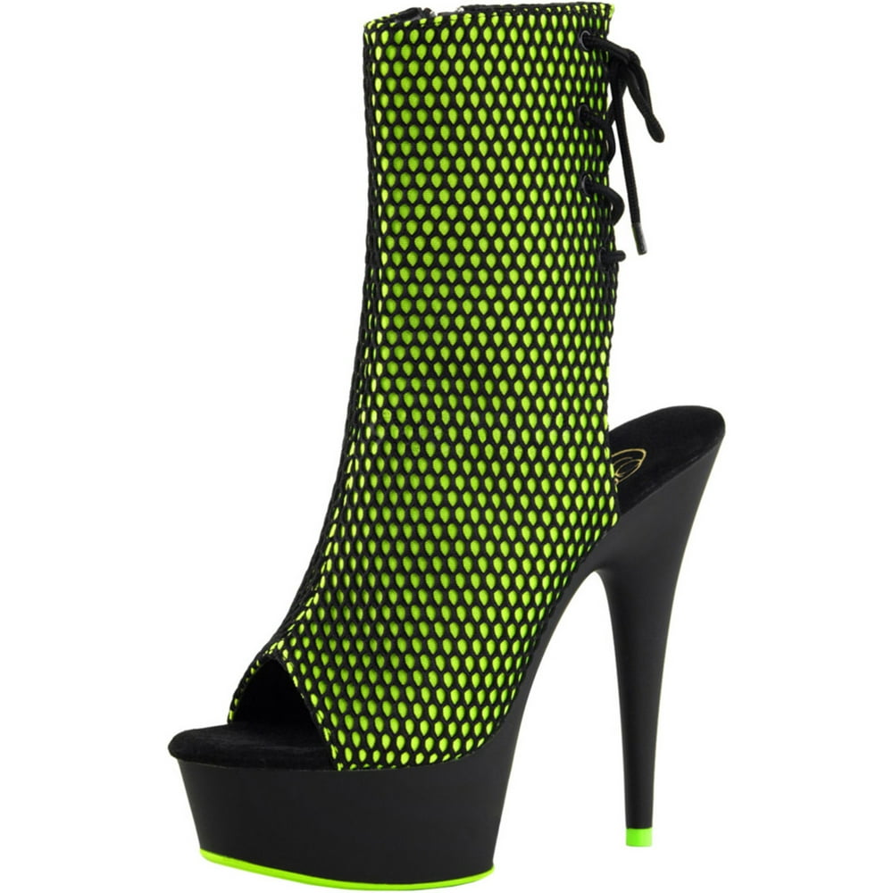 lime green boot heels