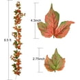 thumbnail image 4 of 2 Pack Fall Maple Garland - 6.5ft/Piece Artificial Fall Foliage Garland Autumn Decor for Home Wedding Party, 4 of 5
