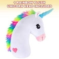 thumbnail image 5 of ArtCreativity Unicorn Head Magical Plush Pillow, Ultra Soft Rainbow, 5 of 6