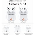thumbnail image 3 of Suritch for Airpods 5/4 Case, Magnetic Cases with Cleaner Kit and Hanging Lanyard, Stylish Shockproof Rugged Protective Cover, Blue, 3 of 8