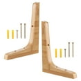 thumbnail image 4 of MIANGASTORE 2pcs Shelf Support Bracket Wall Shelf Bracket Triangle Wooden Shelf Bracket Holder, 4 of 8