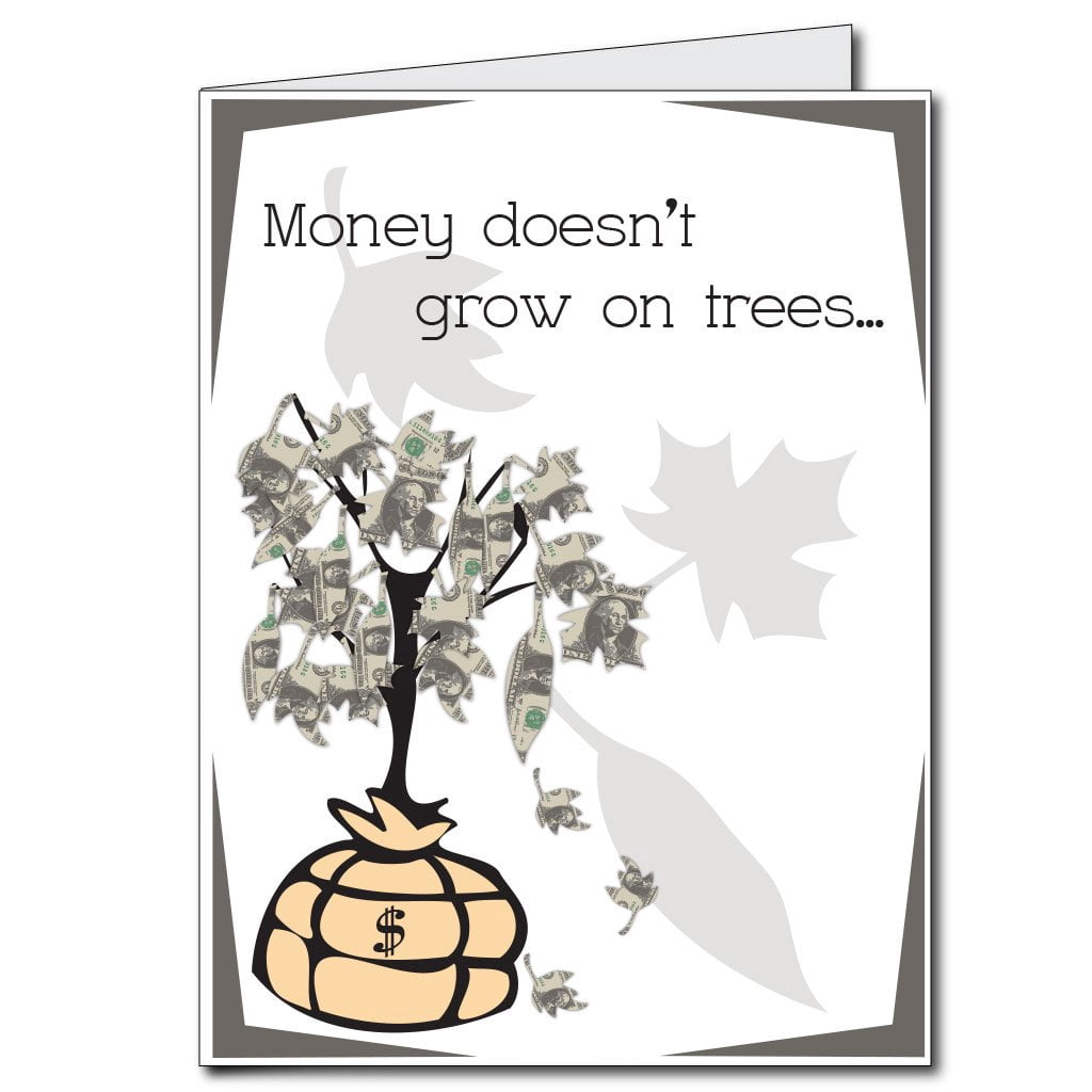 Victory Store Giant 2' x 3' Money Tree Birthday Card  With Envelope