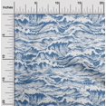 thumbnail image 2 of oneOone Cotton Cambric White Fabric Asian Japanese Wave Diy Clothing Quilting Fabric Print Fabric By Yard 42 Inch Wide, 2 of 4