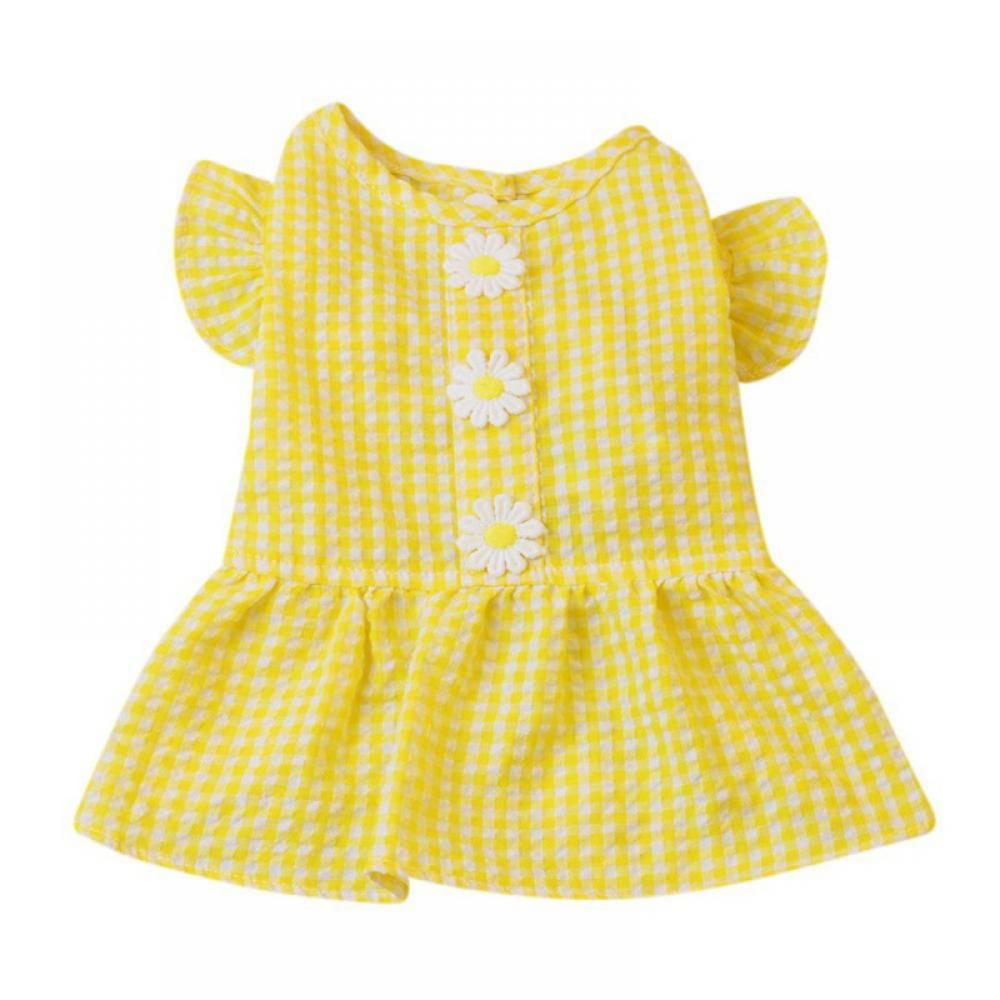 Spring Summer Dog Dresses Princess for Small Medium Girls Dogs Clothes