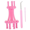 thumbnail image 4 of SHINYPASING 1 Set Spool Loom Knitting Tool for Yarn Knitter Rosy Plastic Handmade DIY Projects Birthday Family, 4 of 7