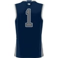 thumbnail image 3 of Men's GameDay Greats #1  Navy Nevada Wolf Pack  Lightweight Basketball Jersey, 3 of 4