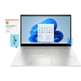 thumbnail image 1 of HP Envy 17-cr0013dx Home & Business Laptop (Intel i7-1260P 12-Core, 17.3" 60Hz Touch Full HD (1920x1080), Intel Iris Xe, 32GB RAM, 1TB PCIe SSD, Win 11 Home) with Microsoft 365 Personal , Hub, 1 of 7