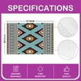 thumbnail image 2 of Erosebridal Aztec Placemats Set of 4 for Adult, Rustic Bear Table Mats for Dining Table Set of 4, Geometric Stripe Decor, 2 of 4