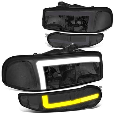 Silverado Smoked Headlights 4-Pc Smoked/Clear Corner Headlight Set - Foto 4