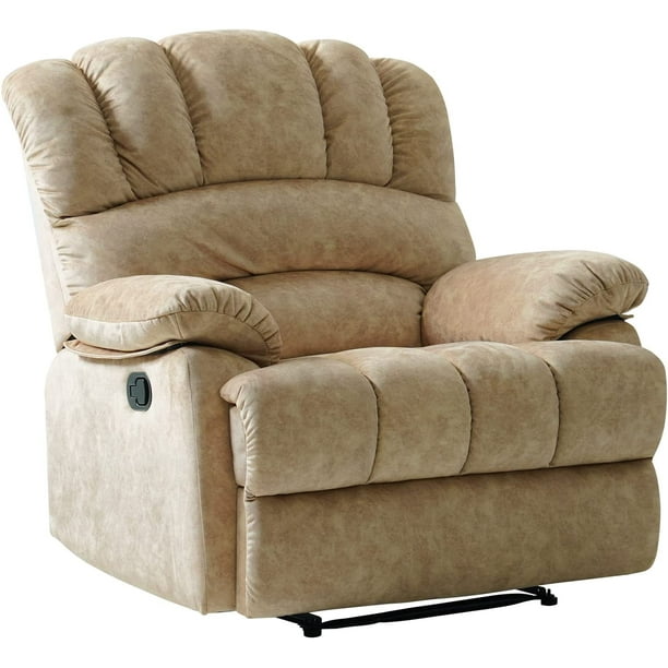 MAEVIS Extra Large Push Back Recliner for Big and Tall, Extra Wide and Overstuffed Breathable