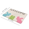thumbnail image 2 of PEIBang Easter Welcome Doormat Outdoor,Easter Rabbits Front Door Mat Entryway Rug for Spring Easter Indoor Outdoor Entrance Decor,16x24 Inch, 2 of 2