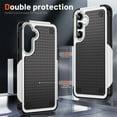 thumbnail image 2 of Armor Shockproof Case for Samsung Galaxy S25 Plus, [Military Grade Anti-Drop] Rugged Hybrid Hard PC+Soft Silicone Heavy-Duty Tough Durable Lightweight Protective Bumper Phone Case, White, 2 of 7