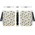 thumbnail image 5 of ZUXONGSY Daisy Flower Bee Print PU Leather Bible Cover for Women Men Portable Bible Protective Carrier with Detachable Wristlet Strap Bible Study Tools for Daily Commuter Journal Case, XL, 5 of 7