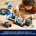 thumbnail image 7 of City Police Station Building Block Set Compatible with Lego, 634 PCS HQ Station Kits, Birthday Holiday Collectible Gift for 6+ Kids, Boys, 7 of 7