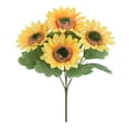 thumbnail image 2 of Cemetery Memorial Artificial Flower Bouquet – Plastic Daisies for Grave, Window Box & Table Centerpieces (Plastic), 2 of 7