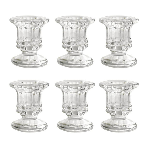 6 piezas portavelas de té portavelas de taza portavelas de té centros de mesa decorativos