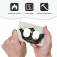 thumbnail image 4 of Disketp Double Exposure Cat Forest Decorative Light Switch or Outlet Wall Plate with Safety Cover-Style S, 4 of 6