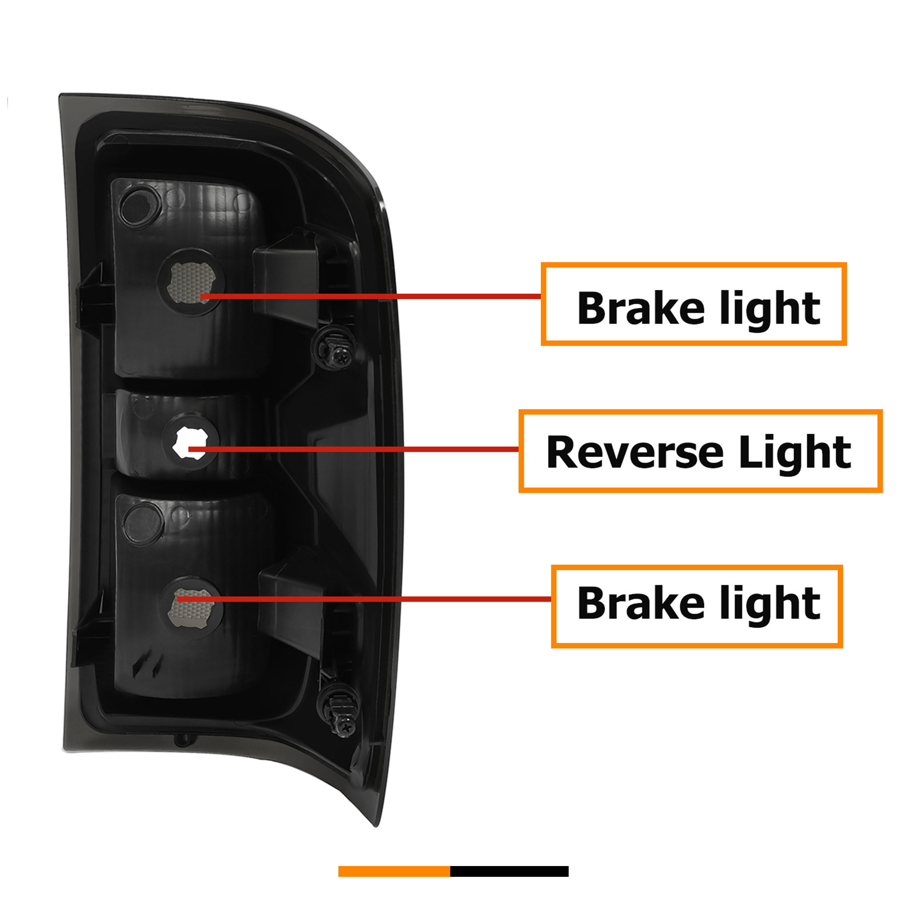 Kojem Pair Tail Lights for 2014-2018 Chevy Chevrolet Silverado 1500/2500/3500 HD GMC Sierra 3500 HD Replacement for GM2800261 GM2801261 w/o Bulbs Smoke Lens Chrome Housing