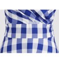 thumbnail image 3 of QUNYINEY Womens Summer Dresses Sleeveless Casual Plaid A-Line Dress V Neck Empire Waist Flowy Midi Sundress, 3 of 8