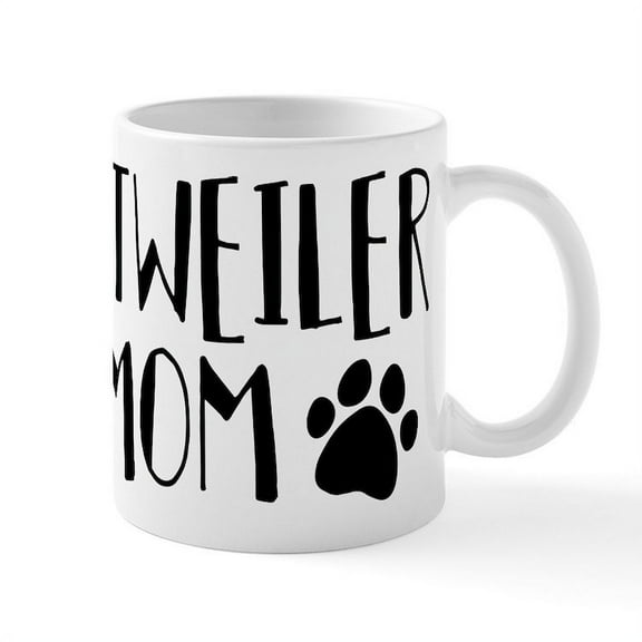 CafePress - Rottweiler Mom - 11 oz Ceramic Mug - Novelty Coffee Tea Cup