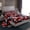 Red Gray, variant on jejeloiu Wild Military Camo Twin Sheet Sets,White Black Gray Bedding For Kids 3-Piece