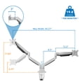 thumbnail image 6 of Mount-It! Dual Monitor Desk Mount | Fits 17-32 Inch Screens, 6 of 9