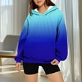 thumbnail image 5 of UPPADA Cute Oversized Graphic Hoodies for Women Gradient Color Graphic Pullover Sweatshirts Comfy Outfit with Pockets Fall Blue,S, 5 of 7