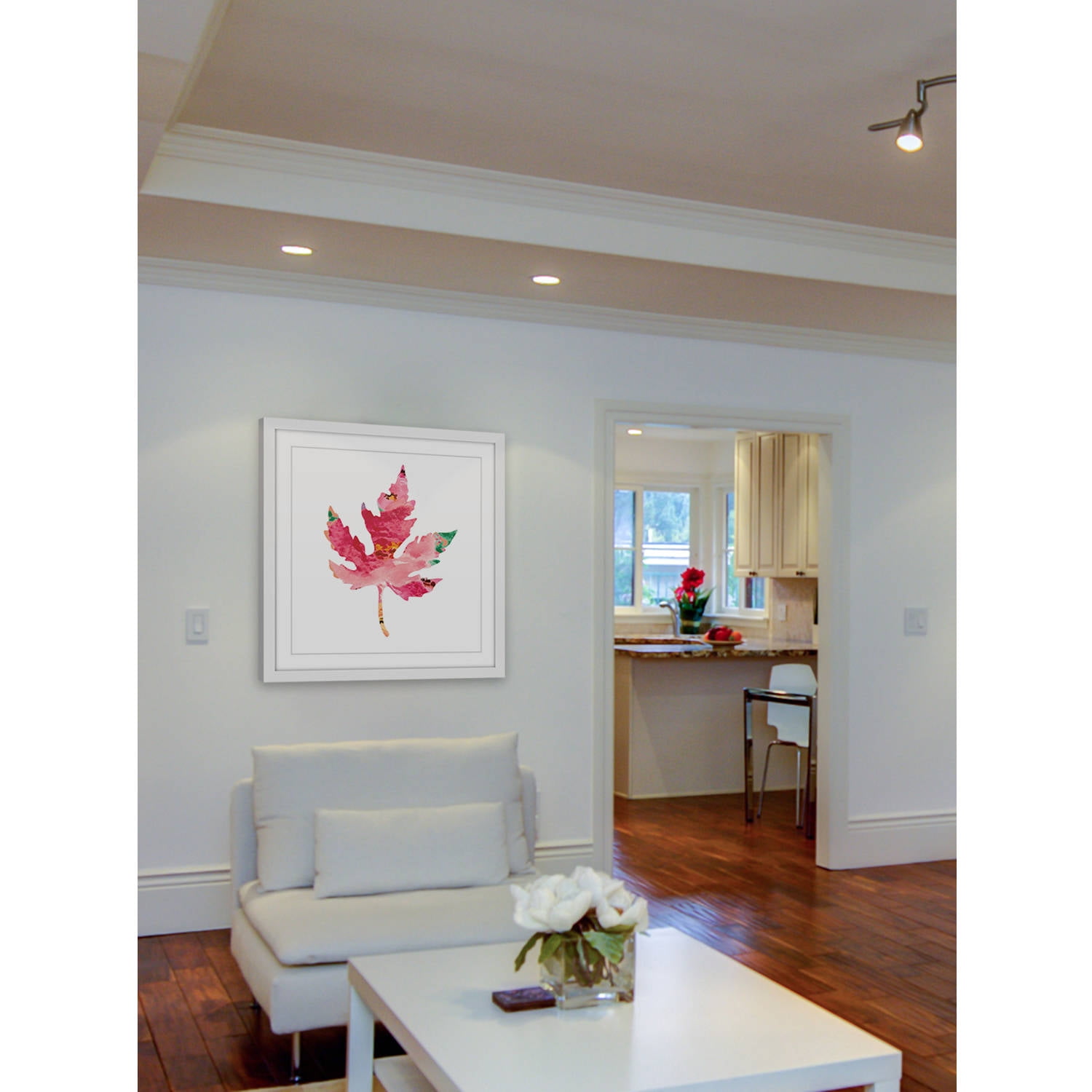Marmont Hill "Floral Oak Leaf" by Diana Alcala Framed Painting Print
