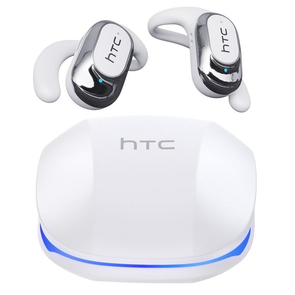 Audífonos de Traducción HTC NE17 Audífonos Abiertos Bluetooth 6.0 para Sonido Estéreo HD Deportivo Impermeable Blanco