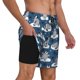 thumbnail image 2 of Fotbe Snow Penguin Traje de Baño para Hombre – Shorts de Natación de Secado Rápido con Forro y Bolsillos-Medium, 2 of 6
